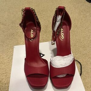 Aldo Women's Red Heels Brand New